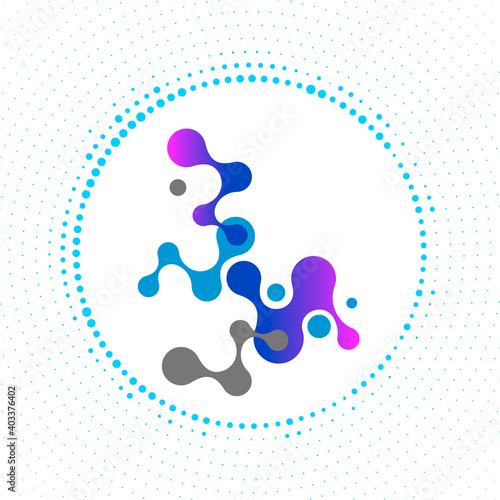 Molecular structure. Modern vector illustration