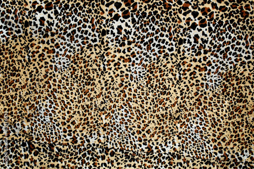 Leopard pattern fabric close-up for background use