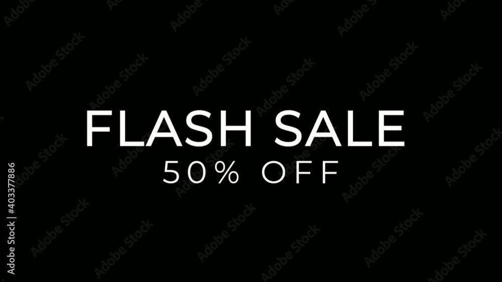 Flash Sale 50% off animation motion graphic video. Promo banner, badge, sticker. 50 percent off Royalty-free Stock 4K Footage. Flash Sale 50% off animation motion graphic video. Promo banner, badge, sticker. 50 percent off Royalty-free Stock 4K Footage.