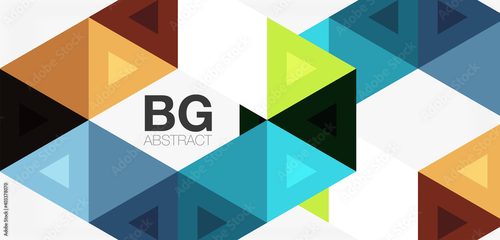 Mosaic triangle pattern abstract background for cover, banner, flyer and poster and other template Mosaic triangle pattern abstract background for cover, banner, flyer and poster and other template