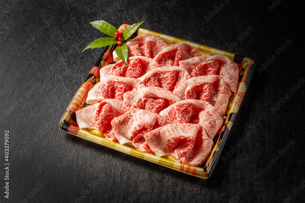 和牛ですきやき　 Japanese beef sukiyaki