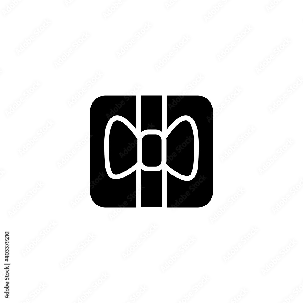 Present glyph icon. Gift box with bow ribbon,filled flat sign, top view. Holiday congratulation, surprise concept. Holiday offer. Christmas, new year, birthday. Isolated silhouette vector illustration Present glyph icon. Gift box with bow ribbon,filled flat sign, top view. Holiday congratulation, surprise concept. Holiday offer. Christmas, new year, birthday. Isolated silhouette vector illustration