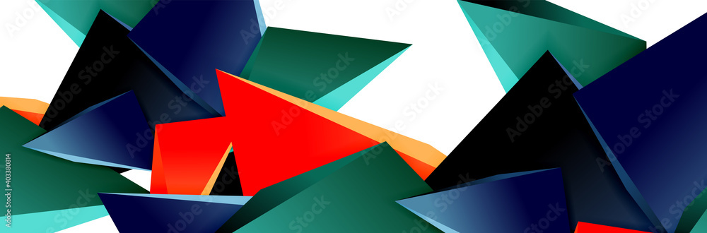 Triangle mosaic abstract background, 3d triangular low poly shapes. Geometric vector illustration for covers, banners, flyers and posters and other Triangle mosaic abstract background, 3d triangular low poly shapes. Geometric vector illustration for covers, banners, flyers and posters and other