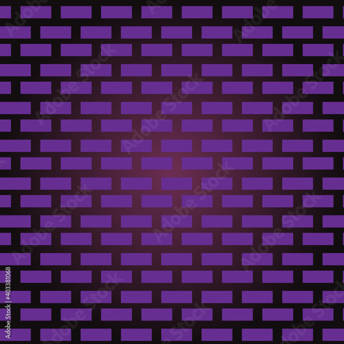 Purple brick wall background. Vector background.