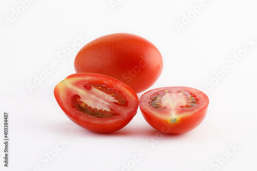 Red tomato cut