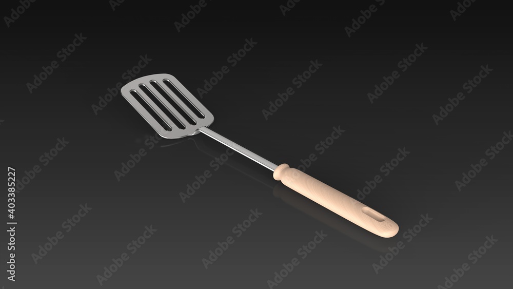 fish turner black background one center angled 3D Render fish turner black background one center angled 3D Render