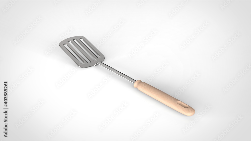 fish turner white background one center angled 3D Render fish turner white background one center angled 3D Render