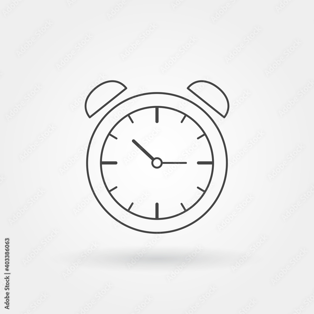 clock circle ring alarm alert single isolated icon with modern line or outline style clock circle ring alarm alert single isolated icon with modern line or outline style