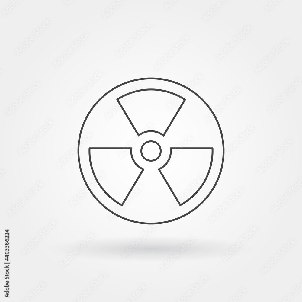 nuclear reactor single isolated icon with modern line or outline style nuclear reactor single isolated icon with modern line or outline style