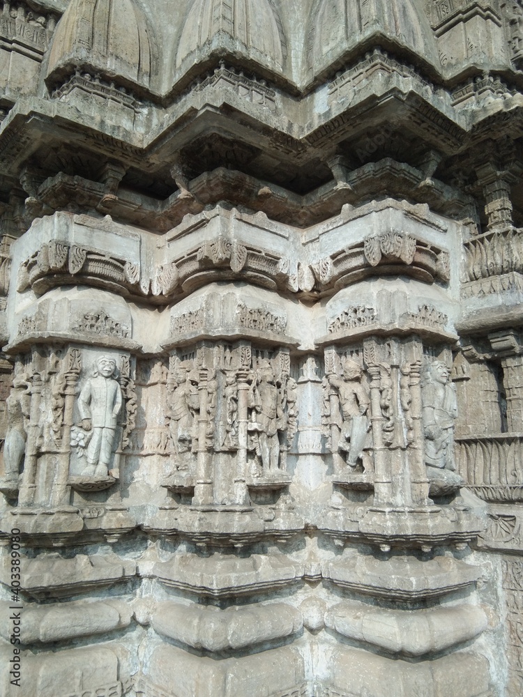detail of hindu temple