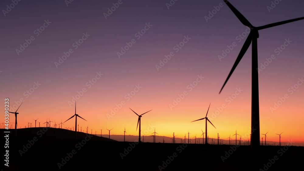 Wind turbines in Southern California near Palm Springs. Shot shortly before the sun came up. Wind turbines in Southern California near Palm Springs. Shot shortly before the sun came up.