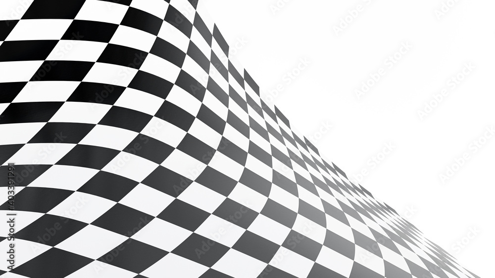 Naklejka premium Checkerboard For background and texture. 3D Render.