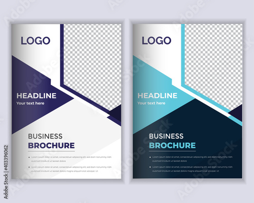 Business Flyer Design. Annual Report Cover Design. Brochure or flyer layout template. Annual report, book cover design presentation template in A4 size.