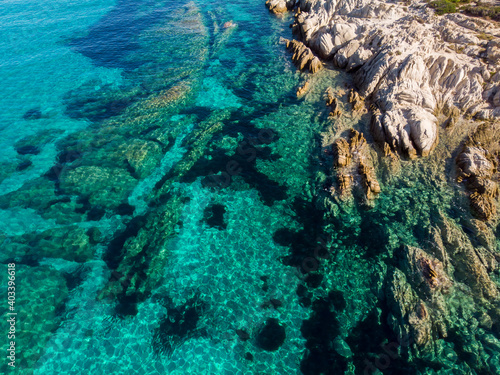 Aegean sea coast in Greece