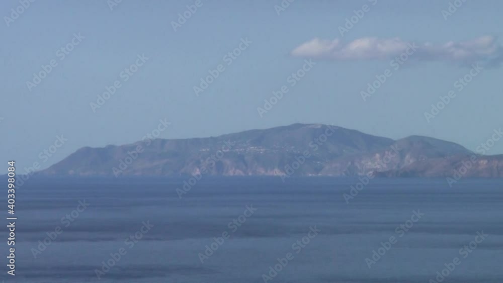 View of the Aeolian Islands from the beach of Gioiosa Marea, Sicily, Italy. View of the Aeolian Islands from the beach of Gioiosa Marea, Sicily, Italy.