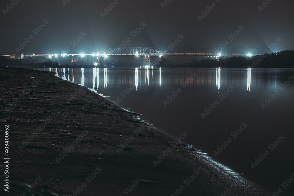 Fototapeta premium pier at night
