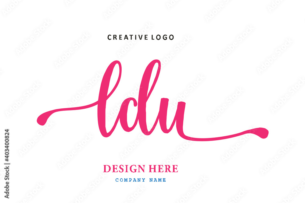 LDU lettering logo is simple, easy to understand and authoritative LDU lettering logo is simple, easy to understand and authoritative