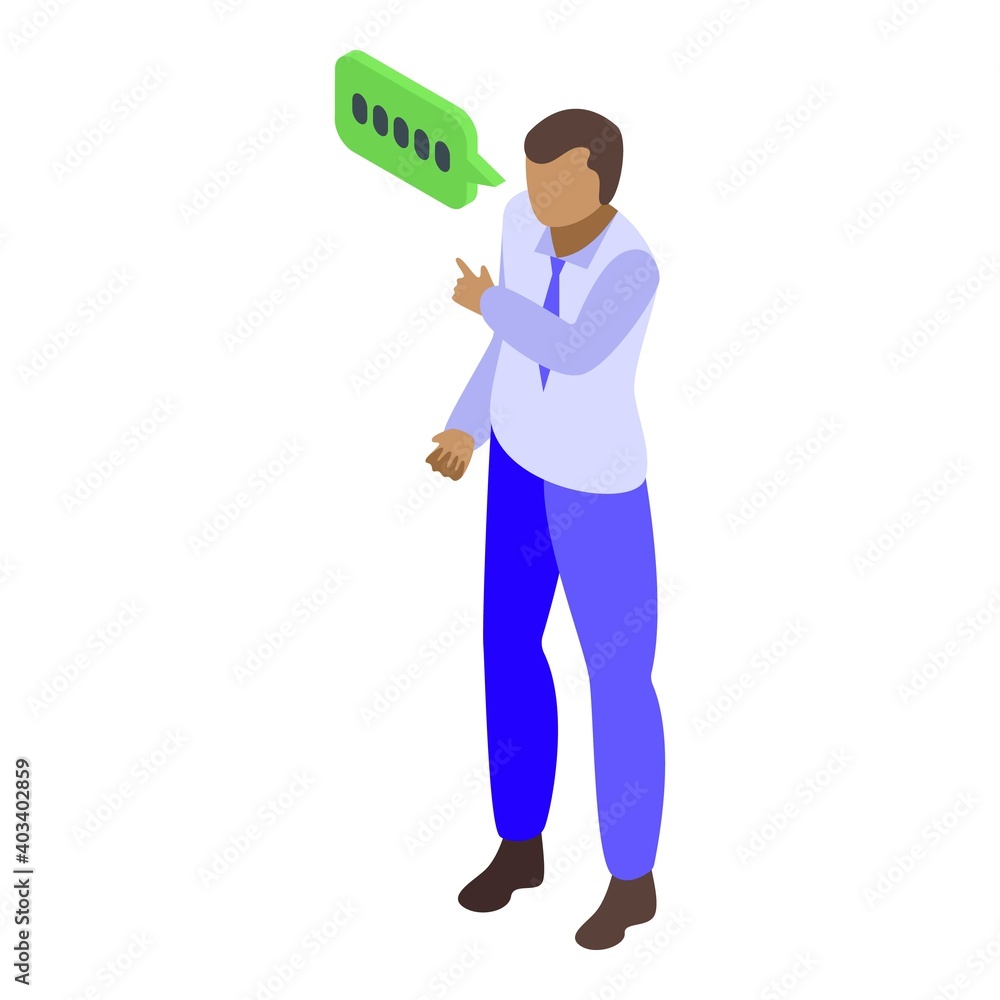 Light discussion icon. Isometric of light discussion vector icon for web design isolated on white background Light discussion icon. Isometric of light discussion vector icon for web design isolated on white background