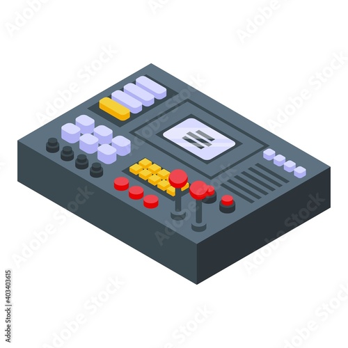 Control board icon. Isometric of control board vector icon for web design isolated on white background © ylivdesign