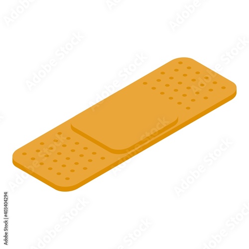 Medical plaster icon. Isometric of medical plaster vector icon for web design isolated on white background