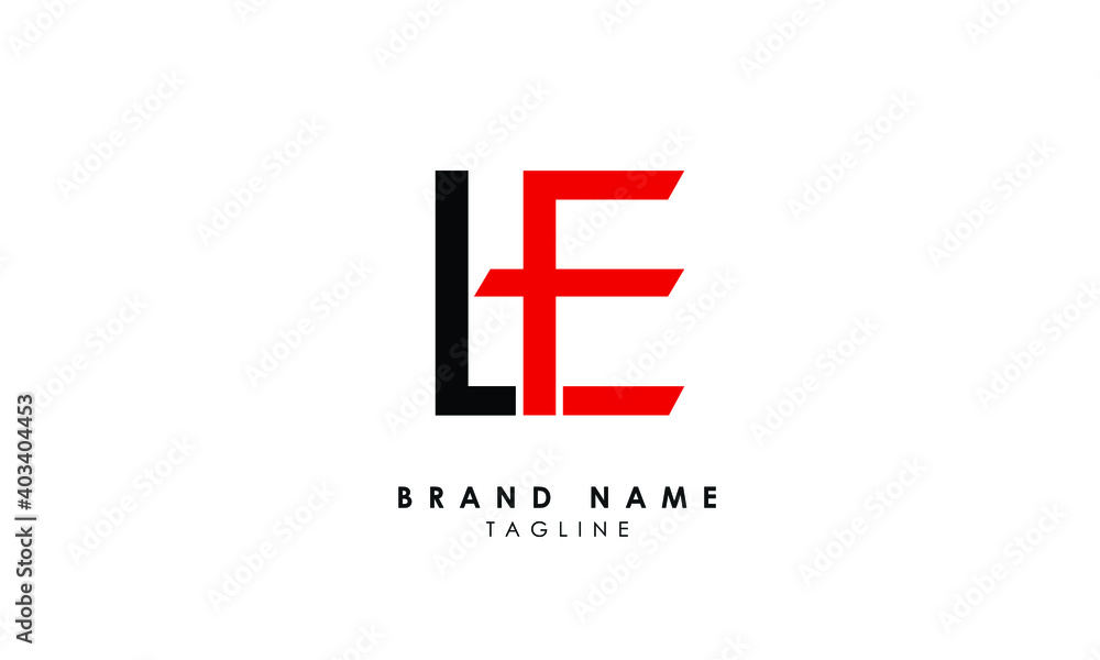 Alphabet letters Initials Monogram logo LE, EL, L and E Alphabet letters Initials Monogram logo LE, EL, L and E