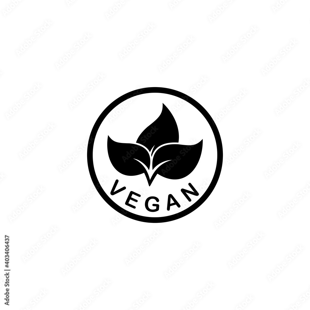 100% natural label icon vector symbol