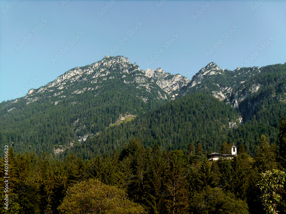 Mountain Kramerspitz in Bavaria, Germany