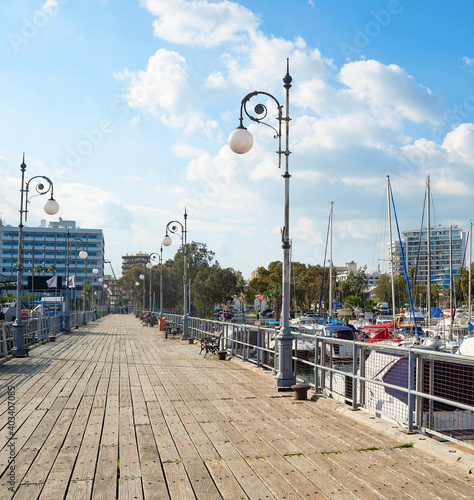 Wooden pier yachts hotels C...