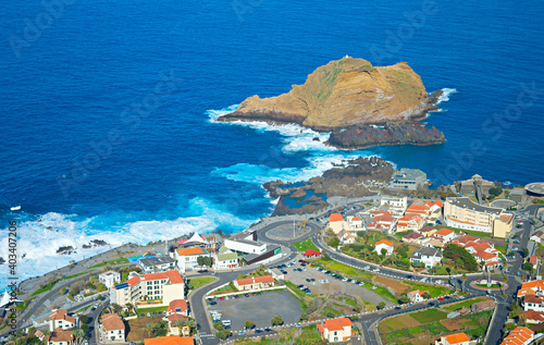 Porto Moniz Aerial view Mad...