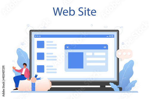 New company registration online service or platform. Business