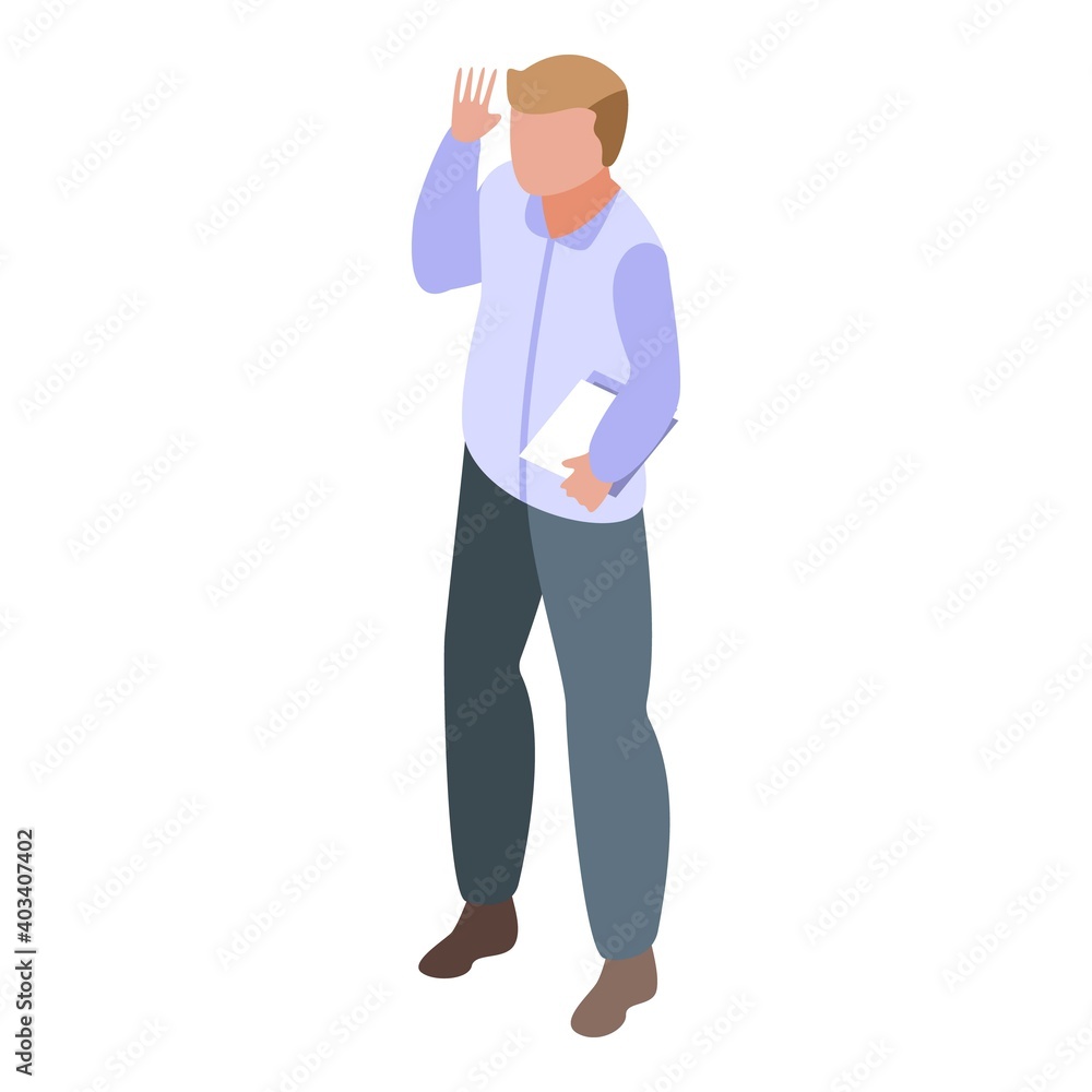 Patient icon. Isometric of patient vector icon for web design isolated on white background Patient icon. Isometric of patient vector icon for web design isolated on white background