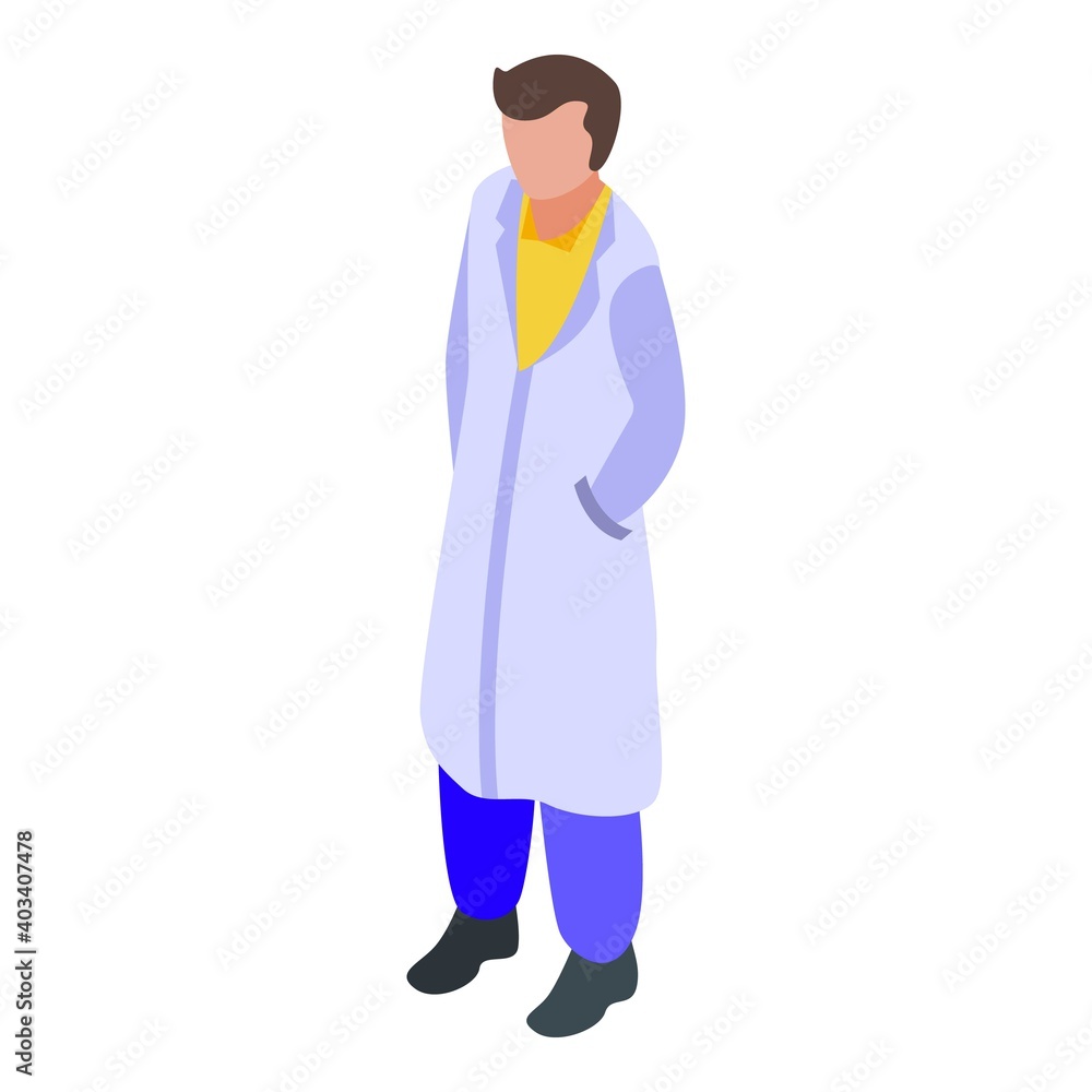 Doctor icon. Isometric of doctor vector icon for web design isolated on white background Doctor icon. Isometric of doctor vector icon for web design isolated on white background