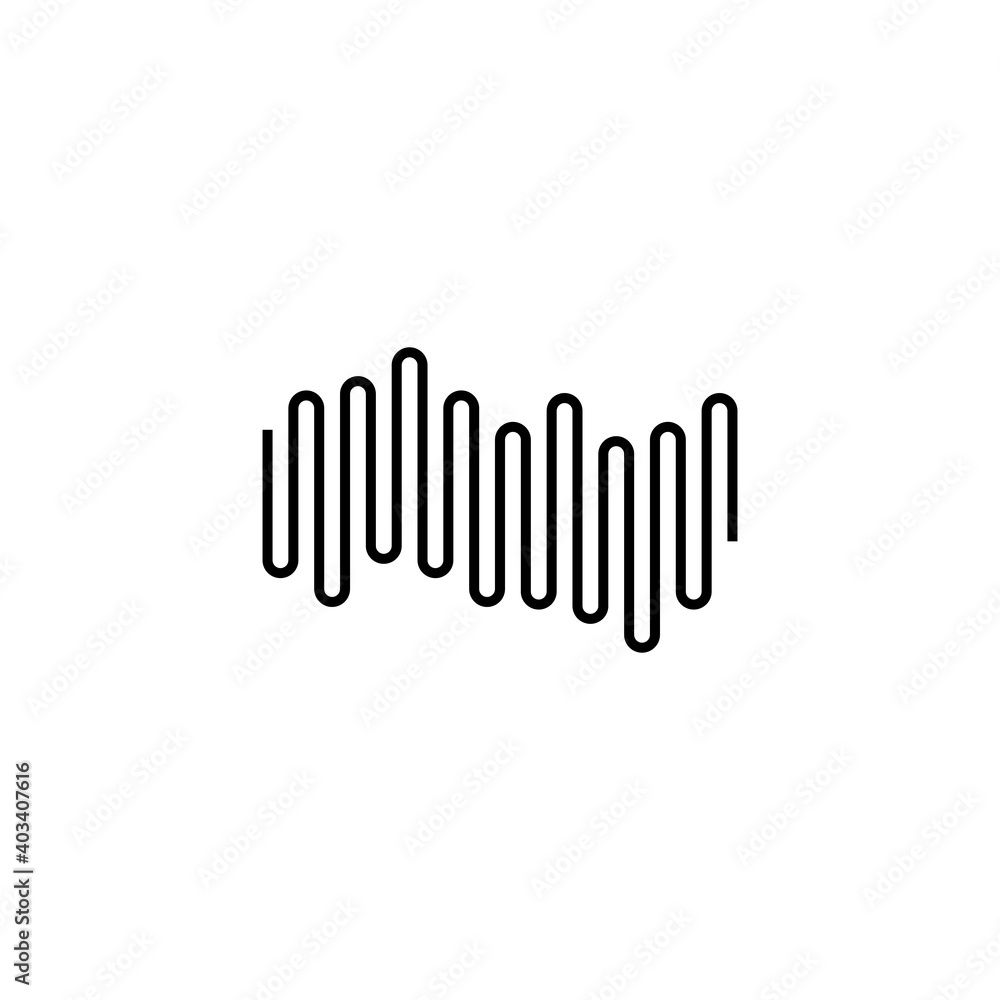 sound wave icon set vector symbol
