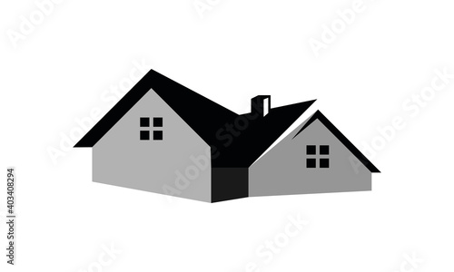 building real estate house vector