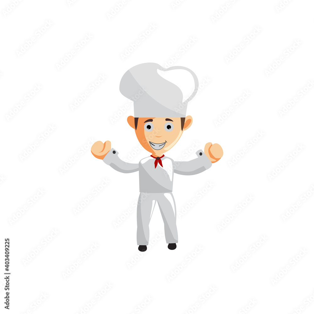 Chef character creation Illustration Template Pose Front Chef character creation Illustration Template Pose Front