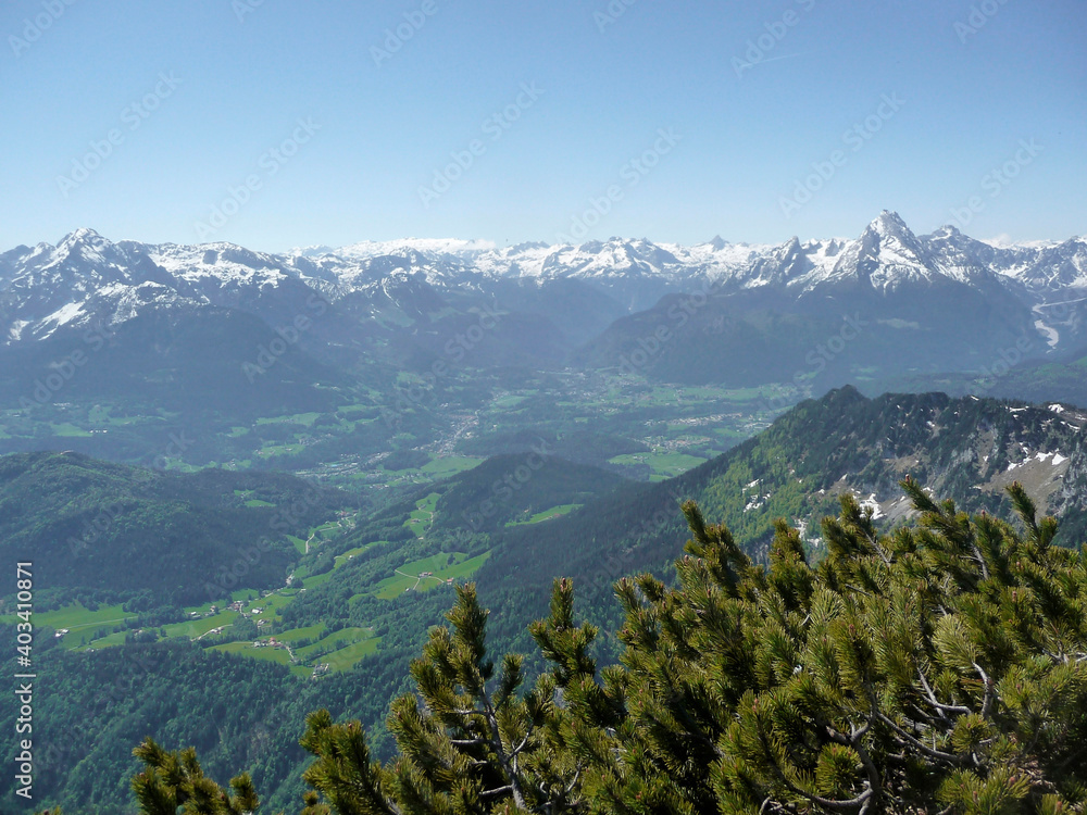 Via ferrata at Berchtesgadener Hochthron mountain, Bavaria, Germany