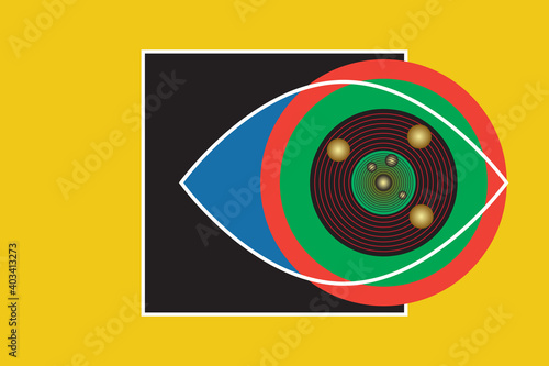 Eye as outer space