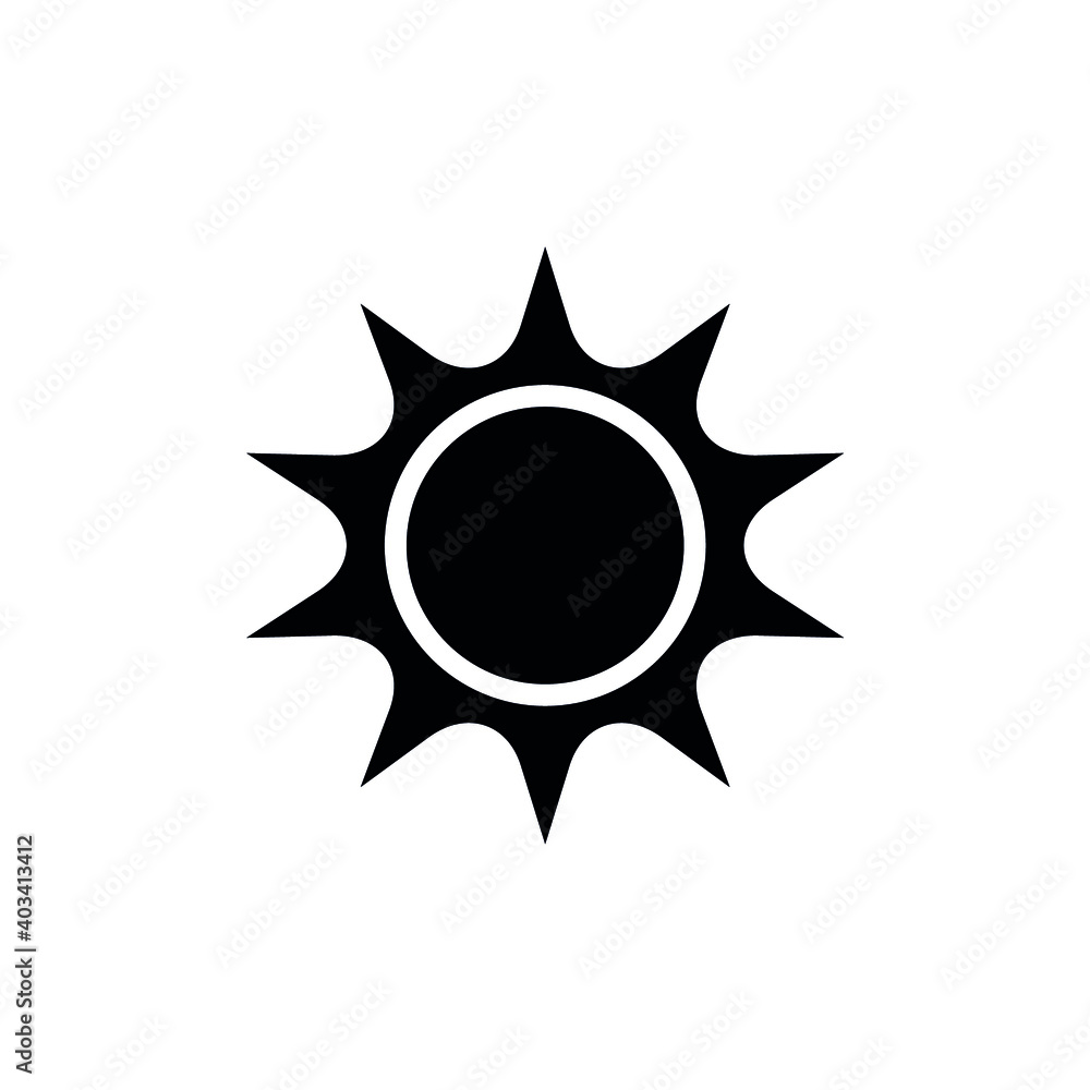 Sun vector icon set. Vector emblems of sun. Sun vector icon set. Vector emblems of sun.
