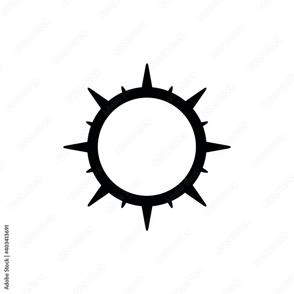Sun vector icon set. Vector emblems of sun. Sun vector icon set. Vector emblems of sun.