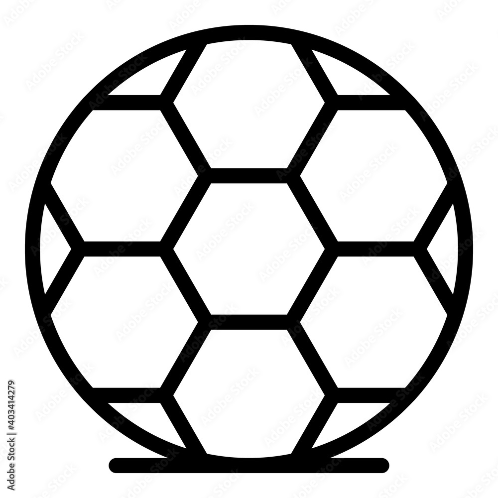 Soccer ball icon. Outline soccer ball vector icon for web design isolated on white background Soccer ball icon. Outline soccer ball vector icon for web design isolated on white background