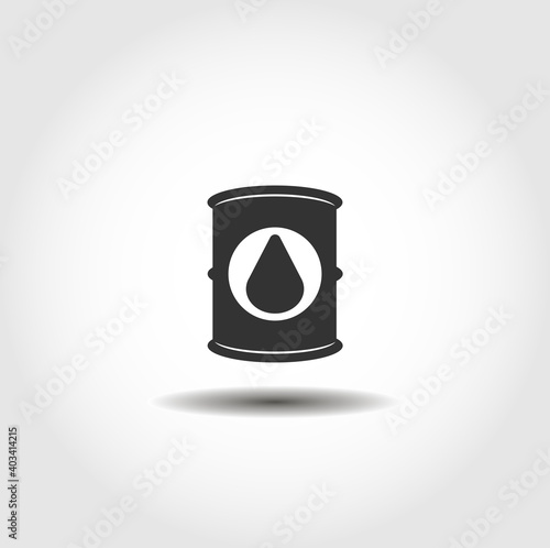 Oil drum container. barrel isolated vector icon. ecology design element