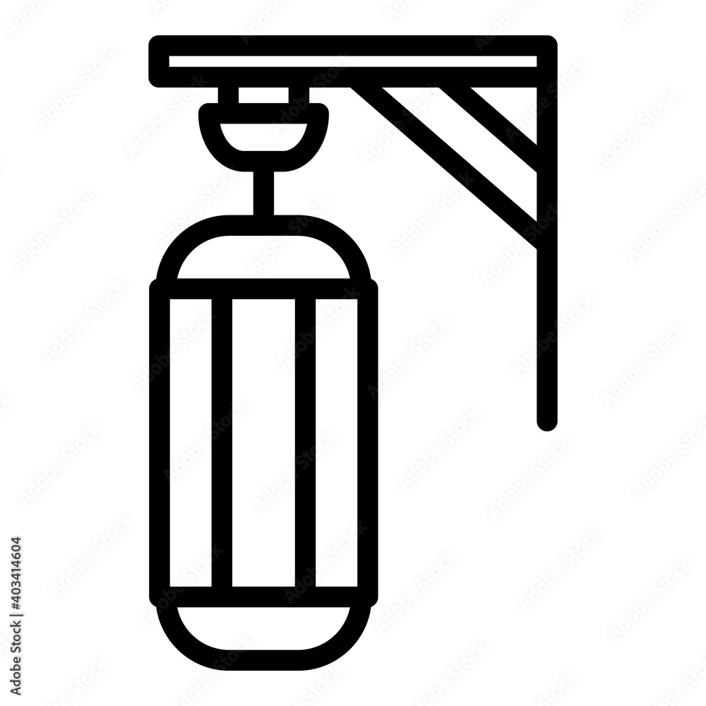 Boxing bag icon. Outline boxing bag vector icon for web design isolated on white background Boxing bag icon. Outline boxing bag vector icon for web design isolated on white background