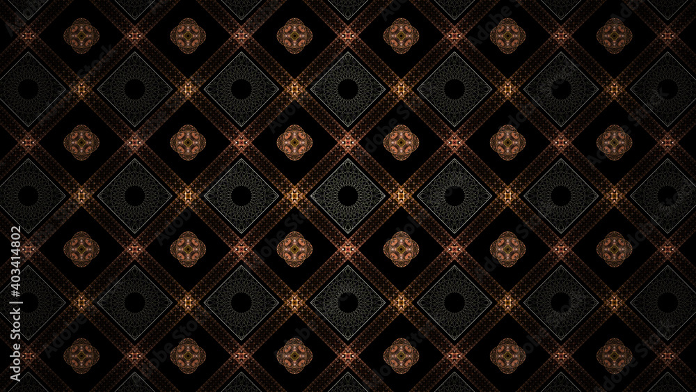 Abstract geometric fractal pattern Abstract geometric fractal pattern