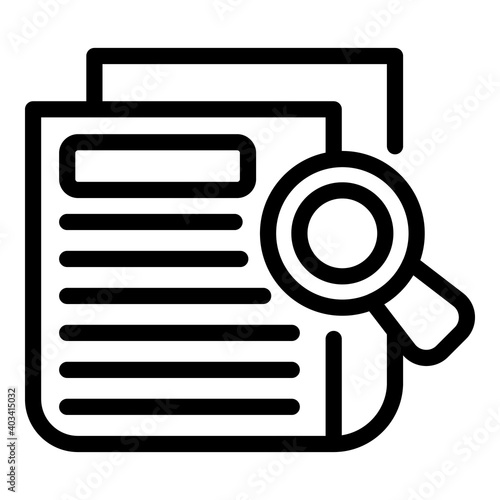 Search actualization icon. Outline search actualization vector icon for web design isolated on white background