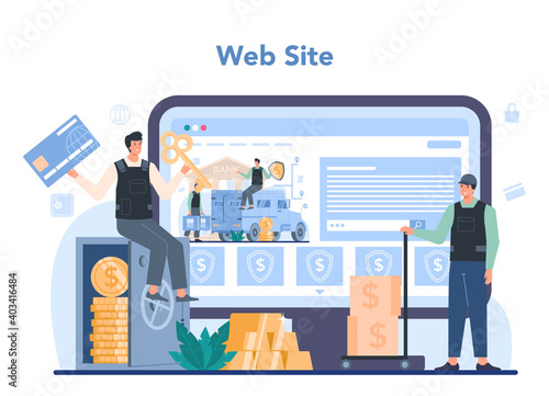 Encashment or collector online service or platform. Money