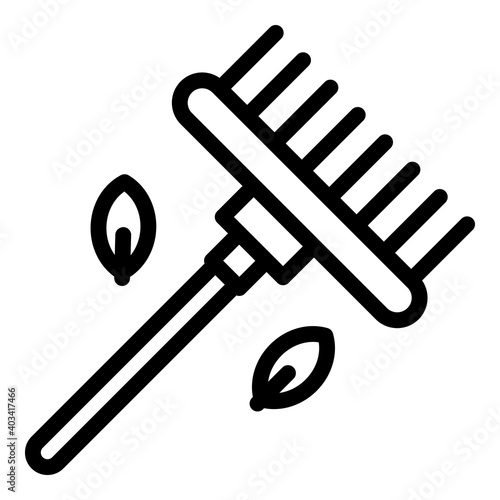 Garden tool icon. Outline garden tool vector icon for web design isolated on white background
