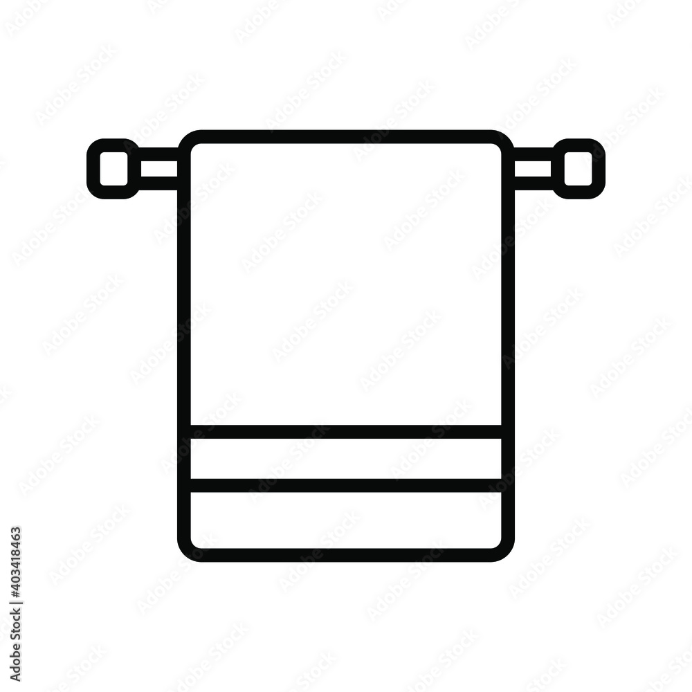 towel icon. bathroom sign. Vector illustration towel icon. bathroom sign. Vector illustration