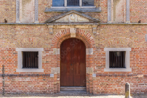 Facade of the historic Commanderij building in Montfoort, Netherlands