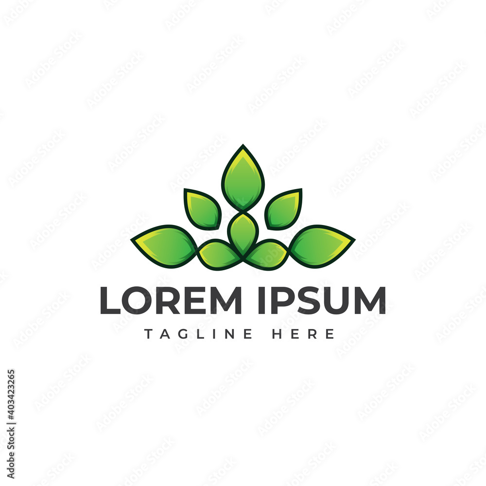 Nature leaf awesome logo template Nature leaf awesome logo template