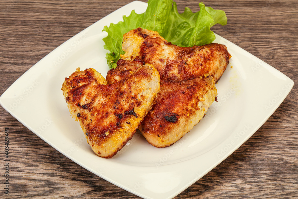 Roasted chicken wings with spices Roasted chicken wings with spices